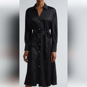 Vince Black Long Sleeve Dress
